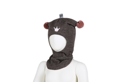Kivat Balaklava brun m/krone - 492 - 74U/17 brun m/krone - 492 - 74U/17 - Kivat