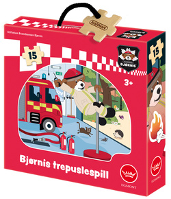 TREPUSLESPILL BJØRNIS 15 BITER Trepuslespill - bjørnis - Egmont Litor