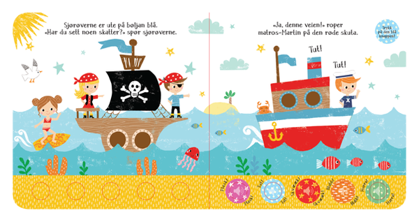 LEKEBOK MED LYD SJØRØVERFEST! Bok - Egmont Litor