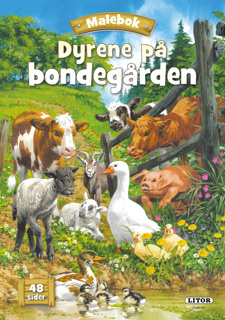 MALEBOK DYRENE PÅ BONDEGÅRDEN malebok - Egmont Litor