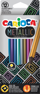 FARGEBLYANTER CARIOCA METALLIC 12 STK tegneutstyr - Egmont Litor