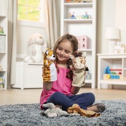Melissa & Doug Hånddukker Zoo Friends  4pk 4pk med hånd dukker - zoo - Salg
