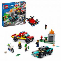 LEGO 60319 Politijakt- og brannslukkingssett Politijakt- og brannslukkingssett - Lego city