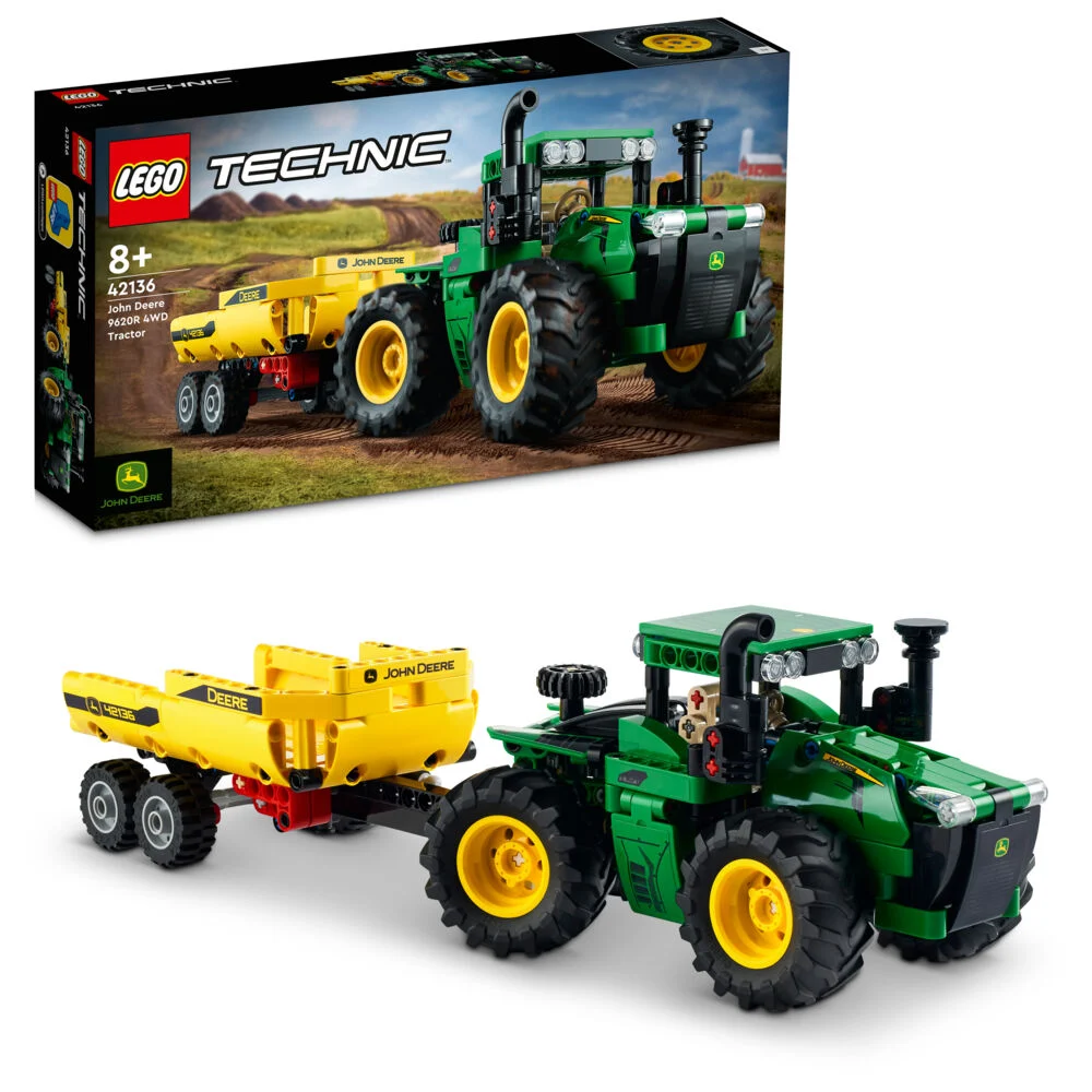 LEGO 42136 John Deere 9620R-traktor med firehjulstrekk 42136 - Lego Technic