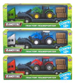 Teamsterz TRANSPORTER M/TRAKTOR (31CM) Grøn - Teamsterz