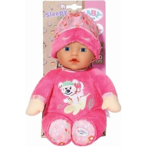 BABY Born Sleepy for babies - myk dukke for babyer - med innvendig rangle - 30 cm rosa - Baby Born