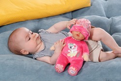 BABY Born Sleepy for babies - myk dukke for babyer - med innvendig rangle - 30 cm rosa - Baby Born