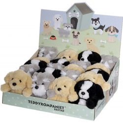 Teddykompaniet mini hunder Kvit og svart - Teddykompaniet