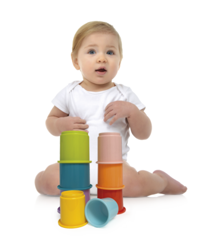 STABLE KOPPER - HAPPY BABY 8 STK fargerik - happy baby