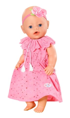 DUKKEKLÆR - BABY BORN TRENDY BLOMSTERKJOLE 43 CM rosa - Baby Born