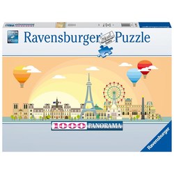 Ravensburger puslespill 1000 Luftballong over Paris 1000 biter - Ravensburger