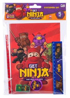 NINJA NOTESBOK 5 DELER ninja notat bok - Salg