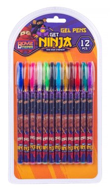 NINJA 12 FARGE GEL PENNER 12 gel penner - Hobby