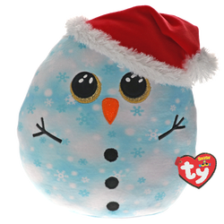 TY FLECK - BLUE SNOWMAN SQUISH 35CM Fleck - Ty
