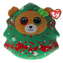 TY EVERETT - CHRISTMAS TREE BEAR SQUISH 35CM Everett - Ty