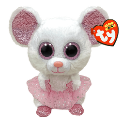 TY NINA - WHITE BALLERINA MOUSE 15CM Nina - Ty