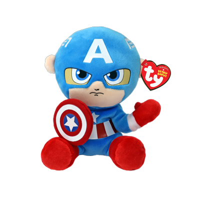 TY MARVEL CAPTAIN AMERICA SOFT 15CM Captain America - Salg