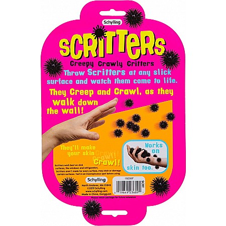 Scritters, Creepy Crawly Critters svarte - Småvarer