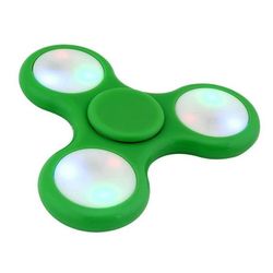 Spinner Plast m/led lys - Mørke grønn Mørke grønn - Salg