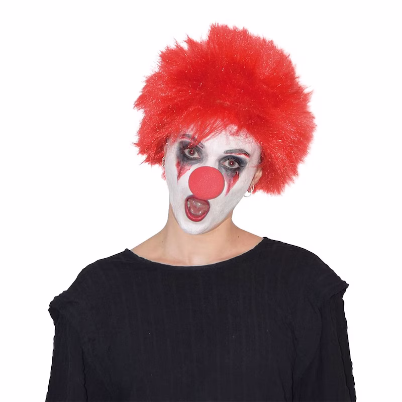 Rød Klovn Parykk Rød klovne parykk - Halloween
