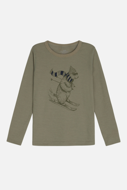 Hust & Claire Abba genser, ull  3432 Khaki - Hust & Claire