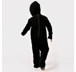 Den gode feen Skjelettkostyme sort med hette 4-5år  4-5år - Halloween