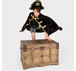 Den gode feen Piratkappe+hatt  3-8år 3-8år - Halloween