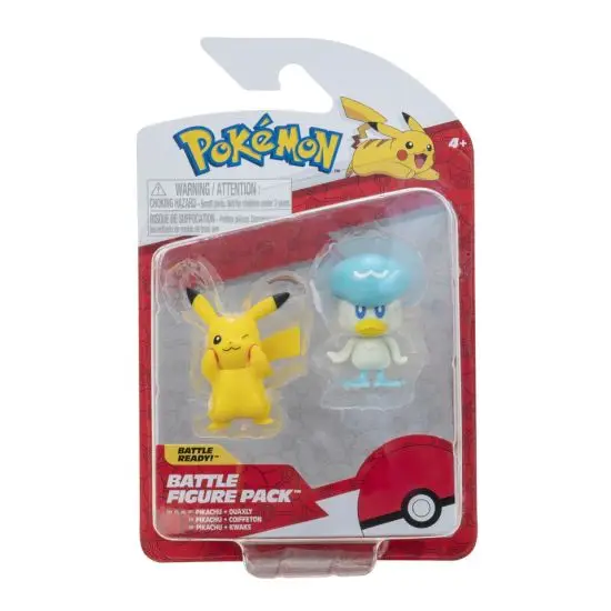 Pokémon Battle Figur 2-pakke Pikachu og Quaxly - pokèmon