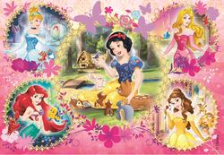 Mini Puslespil 54 brikker Princesse Mix Ass Snøhvit, Tornerose, Ariel, Belle og Askepott - Clementoni