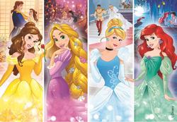 Mini Puslespil 54 brikker Princesse Mix Ass Belle, Rapunzel, Askepott og Ariel - Clementoni