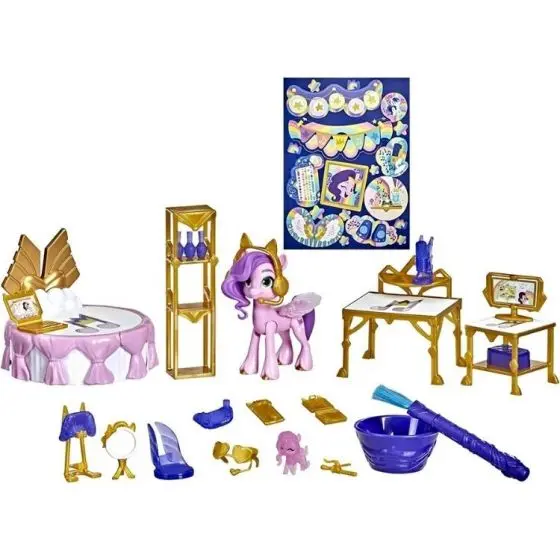 My Little Pony Princess Petals Royal Room Reveal lekesett - med figur, møbler og tilbehør Princess Petals - My Little pony