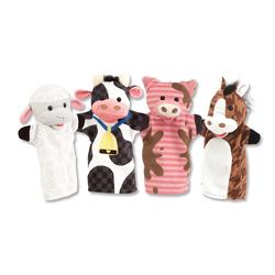 Hand Puppets Farm Friends gårdsdyr - Melissa & Doug