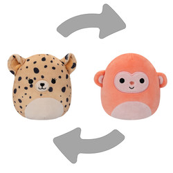 Squishmallow 13cm Flip-a-Mallows Lexie the Cheetah/Elton the Monkey Lexie/Elton - Squishmallows