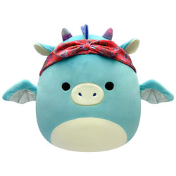 Squishmallows 19cm Tatiana the Teal Dragon w Bandana Tatiana - Squishmallows