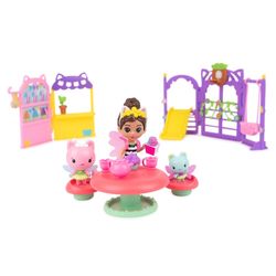 Gabby's Dollhouse Fairy Playset Kitty fairy garden party set - Salg