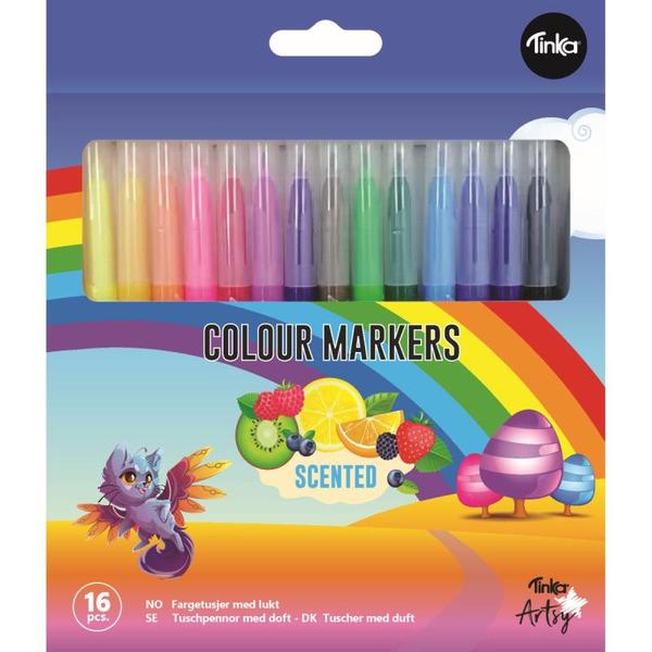 TUSJ TYNNE M/LUKT 16 STK TINKA ARTSY tynne tusjar - Tinka