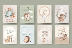Milepælskort baby - nynorsk  Nynorsk - Design kort