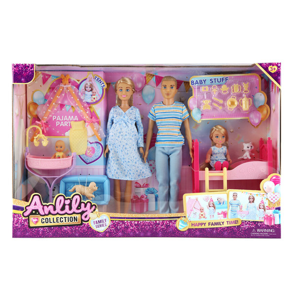 Anlily m/familie (mangler deler til teltet i pakken - derfor tilbud) Familie - Anlily