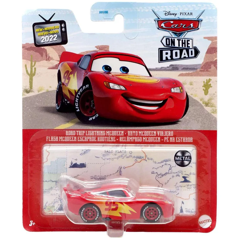 Pixar Cars Die-Cast - Road trip Lightning McQueen Road Trip Lightning McQueen - Leiker