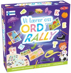 Vi lærer oss Ord rally Vi lærer oss ord rally - Brettspel