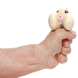 SQUEEZE HAMSTER 1STK, farge overraskelse - Fidget Toys