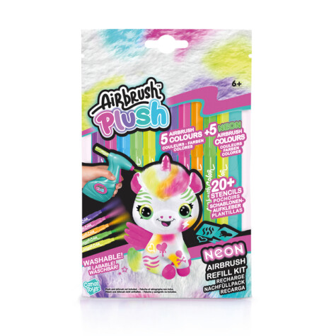 AIRBRUSH PLUSH REFILL NEON KIT X 10 MARKS Neon - Hobby