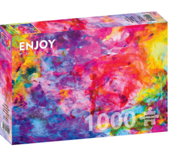 Enjoy puslespill Colourful Abstract Oil Painting - levering i Mai 1000 biter - Enjoy puzzle