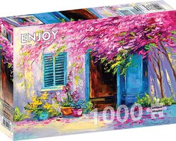 Enjoy puslespill 1000 Blooming Courtyard 1000 biter - Enjoy puzzle