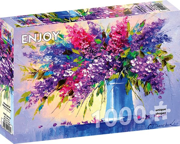 Enjoy puslespill 1000 Bouquet of Lilacs in a Vase 1000 biter - Enjoy puzzle