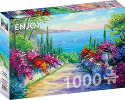 Enjoy puslespill 1000 Sunny Road to the Sea 1000 biter - Enjoy puzzle