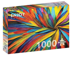Enjoy puslespill 1000 Colorful Feathers 1000 bitar - Enjoy puzzle