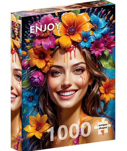 Enjoy puslespill 1000 Flower Girl - levering i Mai 1000 biter - Enjoy puzzle