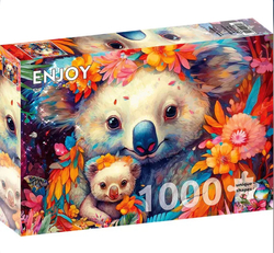 Enjoy puslespill 1000 Koala Kuddles - levering i Mai 1000 biter - Enjoy puzzle