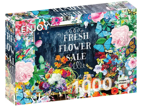 Enjoy puslespill 1000 Flower Sale - levering i Mai 1000 biter - Enjoy puzzle